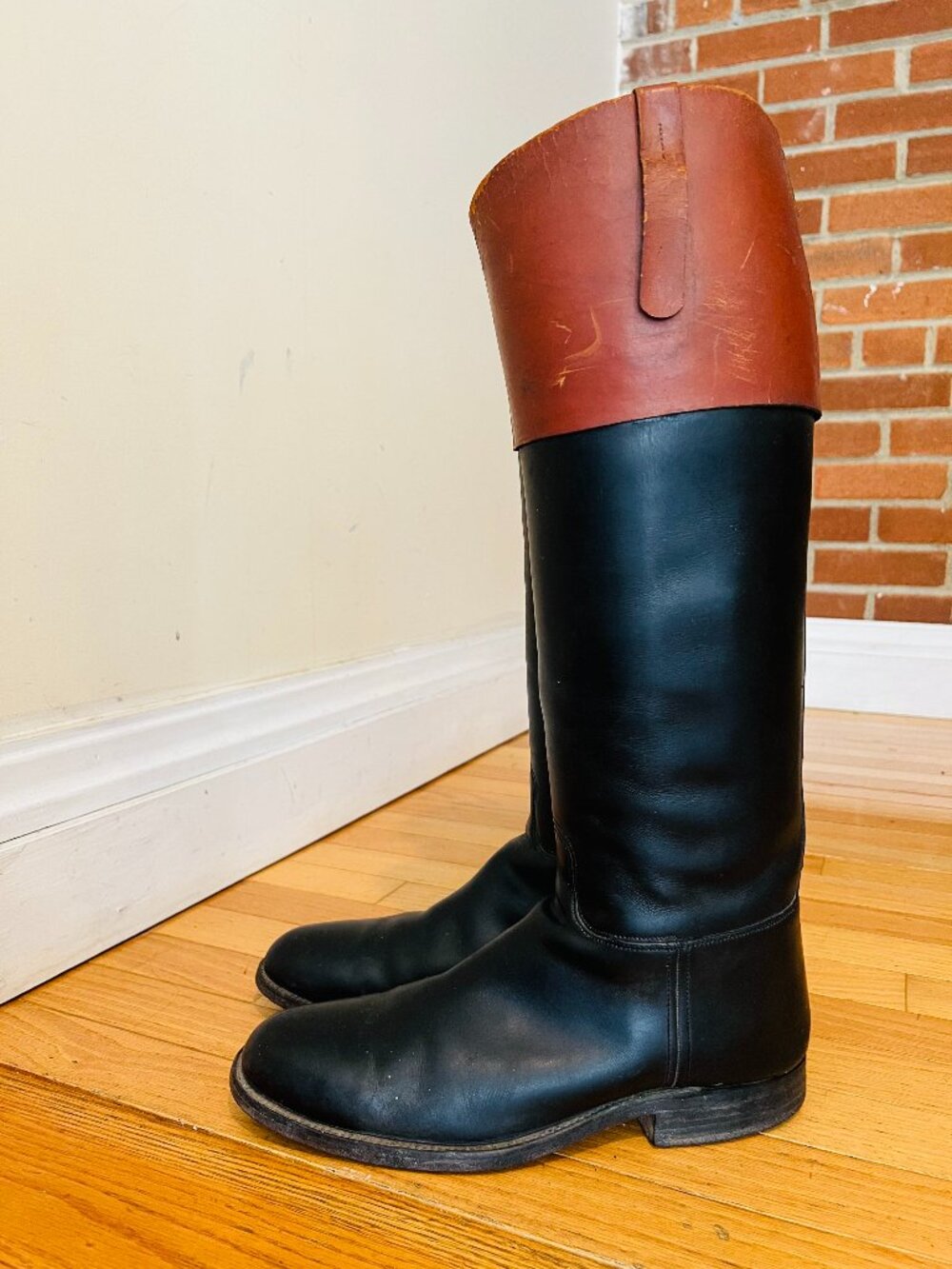 Vintage Dehner's Black Fox Hunt Boots 9 USA $2500 READ